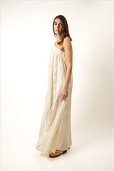 Vestido Um Ombro Só Calydon - Natural / Champagne